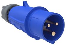Вилка кабельная переносная IEK Magnum ССИ-023 32А 2P+PE 230В IР44 синий картинка 